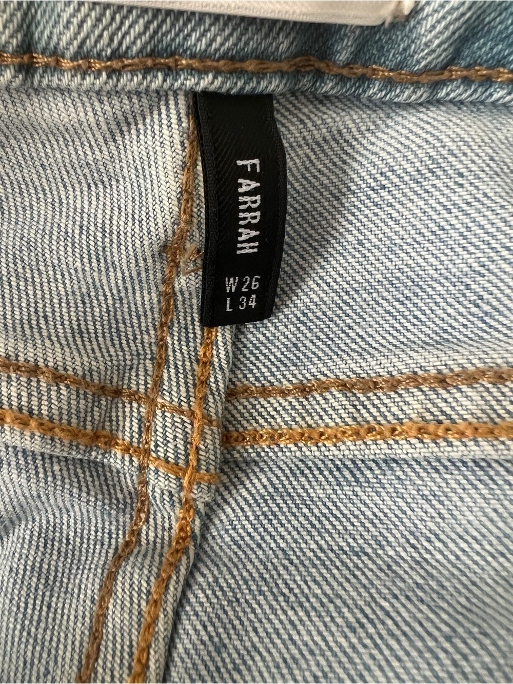 Driftwood Farrah Embroidered Flare Light Wash Jeans Size 26 - Picture 10 of 15